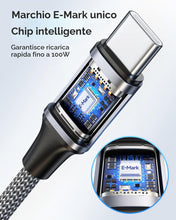 Carica l'immagine nel visualizzatore di Gallery, RAVIAD 100W Cavo USB C USB C [2Pezzi 1M] Cavo USB Type-C 5A Ricarica Rapida