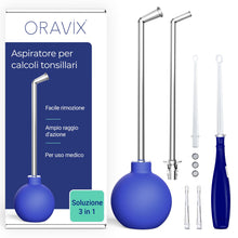 Carica l'immagine nel visualizzatore di Gallery, Oravix Pipetta Per Calcoli Tonsillari, Aspiratore Tonsille, 3-in-1 Kit Tonsilloliti Rimozione, Rimedio Alito Cattivo, Ri