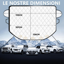 Carica l'immagine nel visualizzatore di Gallery, Parasole Auto Parabrezza, Anti UV Antifurto, con 5 Magnetica e Borsa Adatto per Maggior Parte delle Auto 193x126 cm
