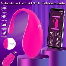 Carica l'immagine nel visualizzatore di Gallery, Vibratoreper Donna Professionale Ovetto Vibrante Donna Telecomando con App 9 Modalità Sexytoysys Coppia Vibratore per Vi