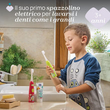 Carica l'immagine nel visualizzatore di Gallery, Chicco Spazzolino Elettrico a Batteria per Bambini, con Setole Morbide, Adatto ai Bambini dai 3 Anni in Su, Testa Vibran