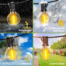 Carica l'immagine nel visualizzatore di Gallery, Catena Luminosa Esterno Luci Giardino - 10M Luci da Esterno Lampadine LED