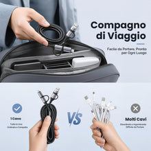 Carica l'immagine nel visualizzatore di Gallery, Cavo multiricarica USB-C 4 in 1, ricarica rapida