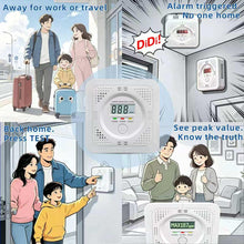 Carica l'immagine nel visualizzatore di Gallery, Rilevatore Monossido di Carbonio Portatile con Display LCD Chiaro, Adatto per Uso Domestico, Viaggi, Camper e Appartamen