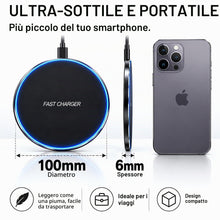 Carica l'immagine nel visualizzatore di Gallery, Caricatore Wireless, 15W Wireless Charger