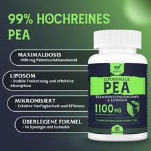 Carica l'immagine nel visualizzatore di Gallery, PEA Liposomiale 1100mg – Palmitoiletanolamide Micronizzata con Luteolina (Confezione da 1)