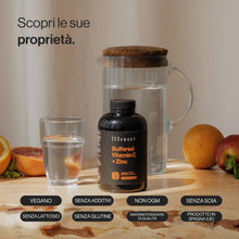 Carica l'immagine nel visualizzatore di Gallery, Vitamina C 1000 mg Tamponata + Zinco - Ascorbato di Calcio, 365 Capsule