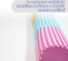 Carica l'immagine nel visualizzatore di Gallery, Scrub Daddy Damp Duster, Spugna Magica per la Pulizia della Polvere, Spolverino per Persiane e Tende in Legno, Prese d'Aria, Termosifoni, Battiscopa, Specchi e Ragnatele, Trattiene la Polvere, Azzurro