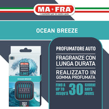 Carica l'immagine nel visualizzatore di Gallery, MAFRA - HARYA Ocean Breeze, Profumatore Auto in Gomma, Fragranza Marina e Aromatica con Note di Lavanda e Violetta, Desi