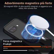 Carica l'immagine nel visualizzatore di Gallery, Pnakqil Magnetica Cover per Google Pixel 9a 5G Compatibile con MagSafe con 2 Vetro Temperato,Custodia Traslucida Opaca P