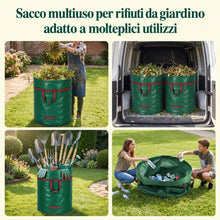 Carica l'immagine nel visualizzatore di Gallery, Lifewit Sacchi Giardinaggio Resistenti, 300L, Set di 3