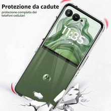 Carica l'immagine nel visualizzatore di Gallery, Captor Cover Trasparente per Motorola Razr 50, Custodia in Silicone Rigida e Sottile, Protezione con Bordo Rialzato per 