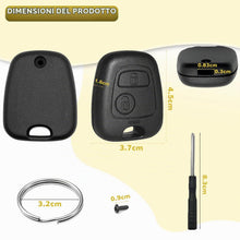 Carica l'immagine nel visualizzatore di Gallery, 2 Pezzi Guscio Chiave Auto Compatibile con Peugeot 106 107 206 207 208 306 307 308 406 407 C-itroen C1 C2 C3 C4 C5 Picas