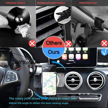 Carica l'immagine nel visualizzatore di Gallery, Supporto per cellulare per fori di ventilazione rotondi Supporto per auto Mercedes Benz/FIAT-500/ ibiza/MINI protezione 