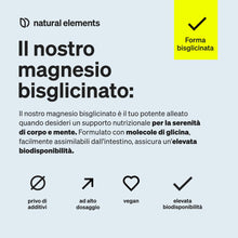 Carica l'immagine nel visualizzatore di Gallery, Magnesio Bisglicinato, 300mg di magnesio elementare/dose giornaliera, 180 capsule, Scorta 2 Mesi, Magnesio chelato, alta