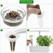 Carica l'immagine nel visualizzatore di Gallery, QWORK® 125 Pezzi coltivazione idroponica con 50 spugne di ricambio, accessori per giardino idroponico, per erbe aromatic