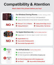 Carica l'immagine nel visualizzatore di Gallery, Caricatore wireless 3 in 1 per iPhone 18 17 16 15, per Apple Watch/Air-Pods