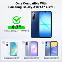 Carica l'immagine nel visualizzatore di Gallery, LeYi Cover per Samsung Galaxy A17/A18 4G/5G con 2 Vetro Temperato(Nero)