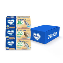 Carica l'immagine nel visualizzatore di Gallery, Mellin Omogeneizzati, Mix Gusti Pesce con Verdure, 100% Naturale, 12x80g