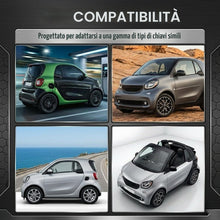 Carica l'immagine nel visualizzatore di Gallery, 2 pezzi Guscio chiave auto compatibile con Smart Fortwo – Scocca di ricambio per chiave telecomando, scocca 3 tasti per 