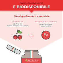 Carica l'immagine nel visualizzatore di Gallery, Ferro Bisglicinato 14 mg con Vitamina C 80 mg | 90 Capsule | Nutrimea