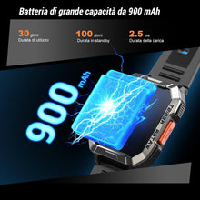 Carica l'immagine nel visualizzatore di Gallery, IOWODO Smartwatch Uomo con Torcia LED e Bussola, Batteria 900mAh 30 Giorni