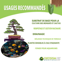 Carica l'immagine nel visualizzatore di Gallery, GEOSISM &amp; NATURE Akadama, hard quality Ibaraki, akadama per bonsai giapponese, substrato drenante e trattenente, ideale 