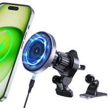 Carica l'immagine nel visualizzatore di Gallery, Caricabatterie Wireless Magnetico per Auto, 15W MANKIW Ricarica Wireless Auto Compatibile con iPhone 17/16/15/14/13/12,M