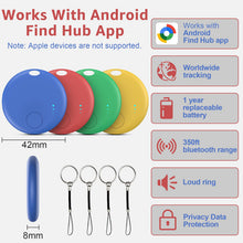 Carica l'immagine nel visualizzatore di Gallery, Air tracker Android, 4 PCS Gemini AI Smart Tracker GPS Localizzatore Chiavi Compatibile con Trova Dispositivo(Solo Andro