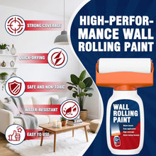 Carica l'immagine nel visualizzatore di Gallery, AstraVox Roller Paint Bianco 500g, Pittura Bianca a Base d'Acqua Per Ritocco Pareti e Soffitti, Kit Rullo Integrato Per 