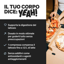 Carica l'immagine nel visualizzatore di Gallery, Lattasi 15.000 FCC Compresse – 100 Mini Compresse ad Alto Dosaggio – Per Intolleranza al Lattosio – Digestione di Latte 