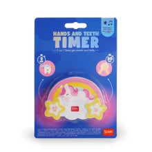 Carica l'immagine nel visualizzatore di Gallery, Legami - Timer 2 in 1 per Lavare Mani e Denti, Hands and Teeth Timer, Tema Unicorn, 2 minuti per lavaggio denti e 20 sec