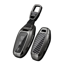 Carica l'immagine nel visualizzatore di Gallery, Custodia per chiave elettronica in carbonio compatibile con Audi 2026 2025 Q5 SQ5 Q6 E-tron RSQ6 A3 A5 A5L S5 A6 A6L in 
