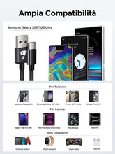 Carica l'immagine nel visualizzatore di Gallery, Aioneus Cavo USB Type-C, Cavo USB C 1M+2M Filo Caricatore USB C Cavetto Tipo C Ricarica Rapida Carica Cavo Caricabatteri