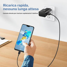 Carica l'immagine nel visualizzatore di Gallery, Caricatore USB Ricarica Rapida per Samsung Galaxy A16 A15 A14 A13 A20e A25 A34 A36 A51 A54 A55 A56 S8 S9 S10 S20 S21 FE 