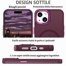 Carica l'immagine nel visualizzatore di Gallery, YUANDMI Cover Magnetica per iPhone 13/14 Compatibile con MagSafe, Custodia per iPhone 13/iPhone 14 Traslucida Opaca Case