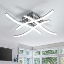 Carica l'immagine nel visualizzatore di Gallery, Plafoniera LED Soffitto, Grigio 24W 2700LM Bianco Freddo 6500K