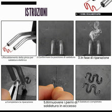 Carica l'immagine nel visualizzatore di Gallery, 1200 graffette calde, 0,8 mm/0,6 mm, accessori per saldatura, riparazione di saldature in plastica