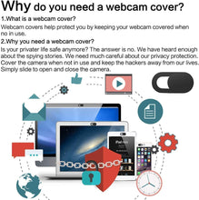 Carica l'immagine nel visualizzatore di Gallery, iVoler Webcam Cover, [3 Pezzi] Copri Webcam Slider Copertura Webcam Ultra Sottile Camera Cover per Laptop, PC, Computer 