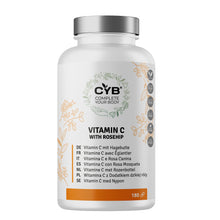 Carica l'immagine nel visualizzatore di Gallery, CYB Vitamina C 500 mg alto dosaggio con rosa canina, 180 capsule