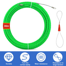 Carica l'immagine nel visualizzatore di Gallery, Sonda Passacavi,30m Sonda Passacavi Professionale,4mm Sonda Elettricista,con 1 Molla di Guida,Sonda Tiracavi Cavo, Molla