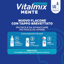 Carica l'immagine nel visualizzatore di Gallery, Vitalmix Mente, Integratore Alimentare Energizzante in caso di Stanchezza Fisica e Mentale - Energia Mentale e Memoria -