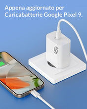 Carica l'immagine nel visualizzatore di Gallery, 45W Caricatore Rapido USB C + 2M Cavo per Google Pixel 11 10 Pro XL 9 8 7