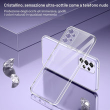 Carica l'immagine nel visualizzatore di Gallery, Phoona Cover per Samsung Galaxy A32 4G Custodia con 2 Pezzi Pellicola Vetro Temperato,Ultra Sottile Trasparente Silicone