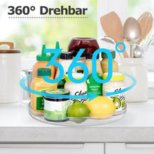 Carica l'immagine nel visualizzatore di Gallery, BillyBath 360° Portaspezie Organizer Girevole - Organizer Cucina, portaspezie, senza fori, per organizer da cucina, 23cm