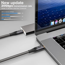 Carica l'immagine nel visualizzatore di Gallery, CAKOBLE Cavo 20 Gbps USB Type-C 3.2 Gen2, 100W 20V/5A Ricarica Rapida, Trasmissione Video 4K @ 60Hz Per Tablet, Hub, Tel