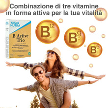 Carica l'immagine nel visualizzatore di Gallery, Sifar Nutra B Active Trio | B12 (metilcobalamina), folato e B6 (P5P) | vegano | assorbimento elevato | dose elevata | l'