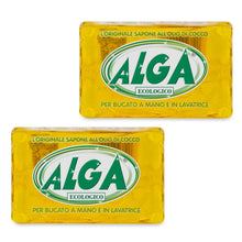 Carica l'immagine nel visualizzatore di Gallery, ALGA Puro Sapone Detersivo 100% Ecologico e Biodegradabile per bucato a mano e in lavatrice - 2 pezzi da 400gr l'uno - t