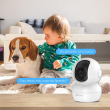 Carica l'immagine nel visualizzatore di Gallery, EZVIZ TY2 Telecamera da Interno Wifi IP Camera 1080p Grandangolare Visione Notturna Avviso Movimento Audio ad due vie Gr