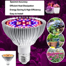 Carica l'immagine nel visualizzatore di Gallery, Lampada per Piante 30W, E27 Lampada a LED a spettro completo